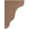 Ekena Millwork 1 3/4"W x 5 1/4"D x 7 1/2"H Plymouth Wood Vintage Decor Bracket, Weathered Brown BKTWD02X05X08PLBR - alternate 3